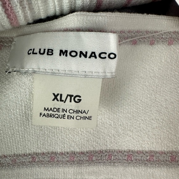 Club Monaco Raeni pink striped halter top. New with tags , size XL - Picture 3 of 6
